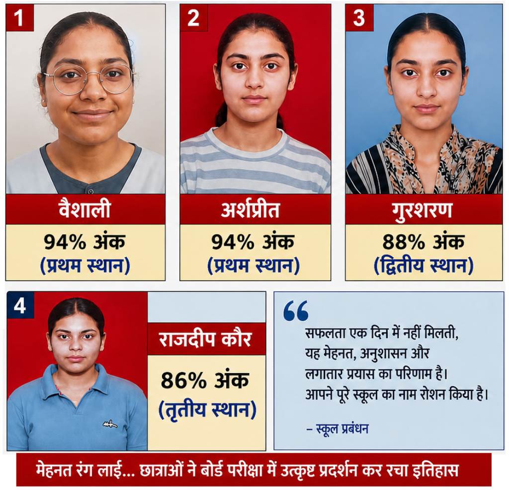Government Senior Secondary School Sanoli Delivers a Stellar Performance in Class 12 Examination Results